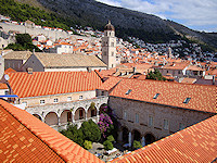 The city walls offer great views of Dubrovnik.
