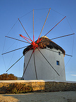 The windmills on Mykonos date back to the 16th century.