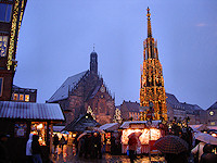 The Frauenkirche and Schöne Brunnen are some of the most recognized symbols of Nürnberg.