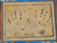 Cannes has its own walk of fame with hand imprints from international film legends.