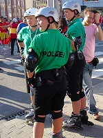There was no shortage of polizei in and around the stadium