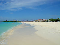 Eagle Beach offers a reprieve from the tourist-laden Palm Beach.