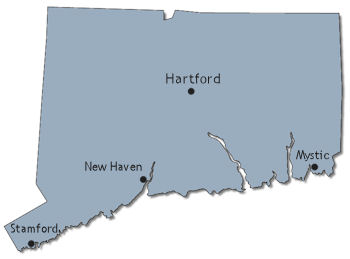 Map of the Connecticut