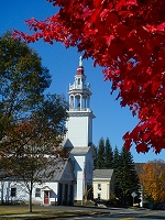 A church along the trail.