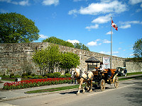 A carriage ride by the citadel.