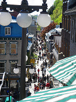 A view of the lower town from Breakneck Stairs.