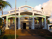 The catholic church in Hanga Roa.